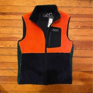 Vineyard Vines Color-blocked sherpa vest